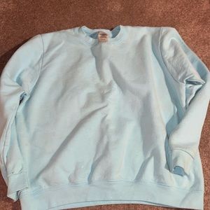 Size large baby blue crewneck